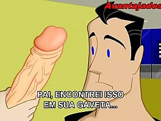Porno gay em Desenho o Strip Poker