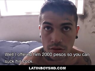 Straight Latin Boy Sex With Gay Skinny Tattooed Boy For Cash