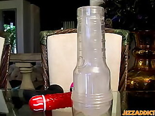 Naughty twink Micah Andrews uses dildo and fleshlight solo