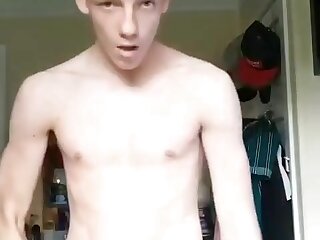 18yo Cute Blond Twink Strips Porn Boys