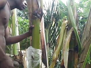 Black african male enjoys in the jungle - ThisVid.com