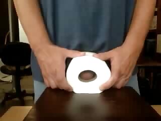 Fucking a roll of Toilet Paper - ThisVid.com