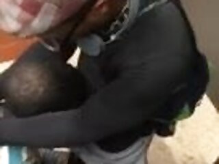 Caught Married Coworker Fucking Raw in Stall