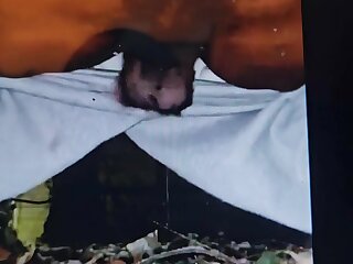 A black dude takes a quick dump outside in the cold