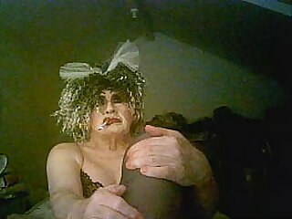 Smoking slut Sarah prepares for an evening dogging, would you fuck this slag? She just loves cock, any cock