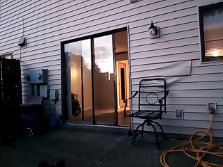 Yeah. Whooops. Drops his towel while doing a flex