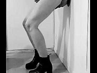 I ride a GIANT dildo wearing my new BOOTS &excl;&excl;