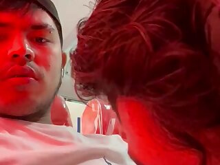 Sucking cock in public