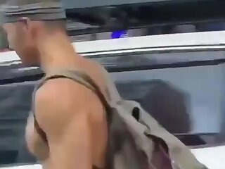 Guy walking full nude in public