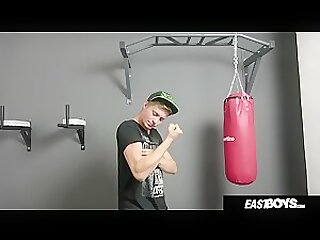 Cute Blond Czech Boy Shows Off Big Dick and Balls in Gym