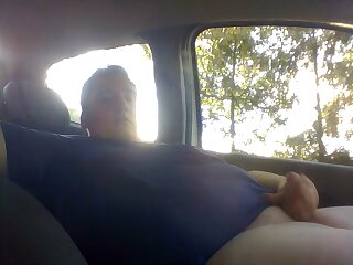 Beautiful Chub Jerks And Shoots His Load In His Car