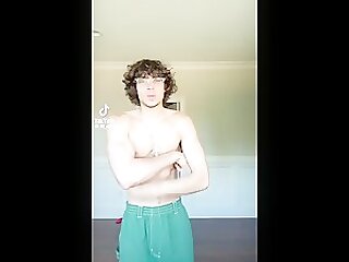 TikTok Hottie showing off abs and pits