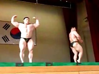 Off season Asian bodybuilders