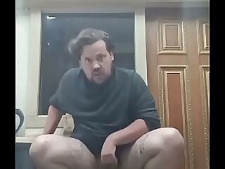 The tattooed Russian whore is masturbating her small penis and fucking her huge ass&excl;